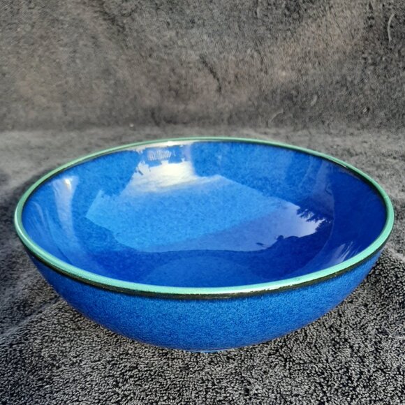 Denby Metz Pasta  Soup Bowl 6.5" D (1) Green Blue Metz - Picture 1 of 8